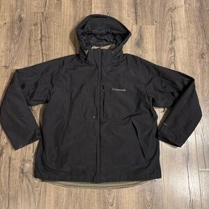 Columbia Titanium Black Hooded Raincoat
